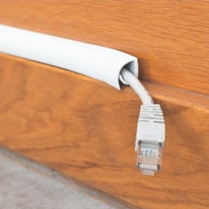 Rosi RS71501A Bianco Canalina Adesiva Flessibile 10x10mm Rotolo 5 metri Serie CanalRoll