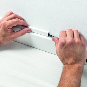 Rosi RS71502A Bianco Canalina Adesiva Rettangolare 10x16mm Rotolo 5 metri Serie CanalRoll