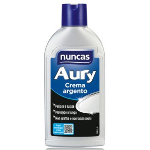 Nuncas Aury Crema Argento 250ml Pulisce Lucida Protegge Rallenta l'Ossidazione
