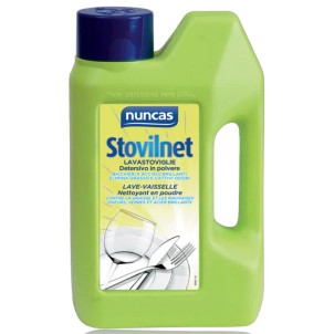 Nuncas Stovilnet Lavastoviglie Detersivo in Polvere 1200g Anti Odore Azione Protettiva Vetri e Cristalli