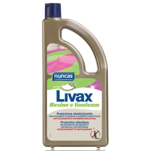 Nuncas Livax Resine e Linoleum 1L Cera Protettiva AutoLucidante Pavimenti in Gomma e Materiali Sintetici