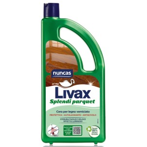 Nuncas Livax Splendi Parquet 1L Cera Protettiva AutoLucidante Pavimenti in Legno Verniciato