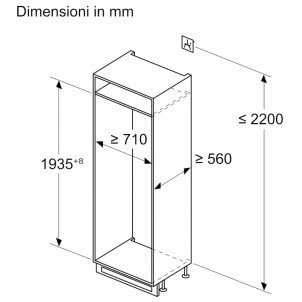 Siemens KB96NSDD0 Frigorifero Incasso Combinato NoFrost Cerniera Piatta SoftClosing 194x71 iQ500 StudioLine