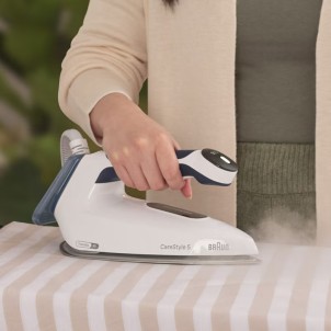 Braun IS5245BL Ferro Caldaia Carica Continua 2400W 7bar Smart iCare Piastra EloxalPlus FreeGlide 3D