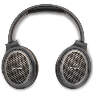 Aiwa HST-250BT/TN Titanio Cuffie OverEar Bluetooth Cavo Jack Slot MicroSD MP3 Pieghevole Custodia