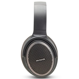 Aiwa HST-250BT/TN Titanio Cuffie OverEar Bluetooth Cavo Jack Slot MicroSD MP3 Pieghevole Custodia