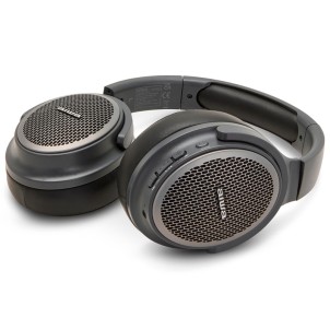 Aiwa HST-250BT/TN Titanio Cuffie OverEar Bluetooth Cavo Jack Slot MicroSD MP3 Pieghevole Custodia