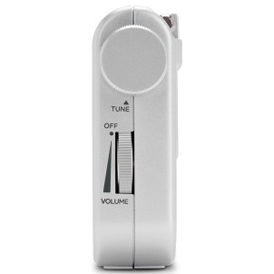 Aiwa RS-55/SL Silver Radio FM AM Portatile Altoparlante Cuffie Stereo Batterie 2x AA