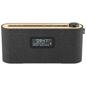Loewe Radio. Frequency Basalt Grey Pure Oak Radio FM-RDS DAB+ EWF Bluetooth 28W Ricaricabile