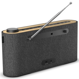 Loewe Radio. Frequency Basalt Grey Pure Oak Radio FM-RDS DAB+ EWF Bluetooth 28W Ricaricabile