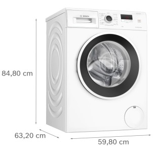 Bosch WGE03200IT Lavatrice 60cm 8Kg 1200giri Rapido15/30 EcoSilence ActiveWater Plus Serie2