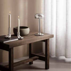 Eva Solo Emendo LED Battery Lamp Chrome Lampada Ricaricabile 3 Intesità di Luce