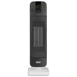 DeLonghi HFX65V20 Nero Termoventilatore a Torre 2000W Ceramica Timer24h Oscillazione