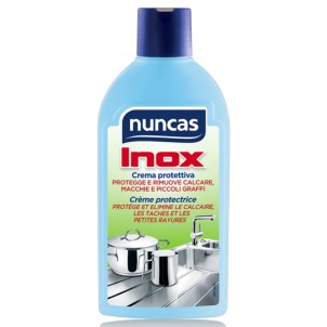 Nuncas Inox Crema Protettiva 250ml Pulisce Senza Graffiare Protegge e Rimuove Calcare