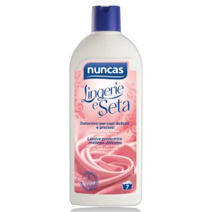 Nuncas Lingerie e Seta 500ml Detersivo Liquido a Mano e Lavatrice per Capi Delicati e Preziosi 7 Lavaggi