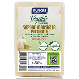 Nuncas Vegetale Sapone di Marsiglia Tradizionale per Bucato 250g