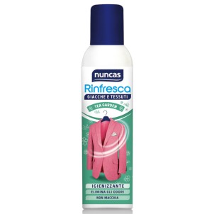 Nuncas Rinfresca Giacche e Tessuti Tea Garden 250ml Spray Igienizzante Antiodore Non Macchia