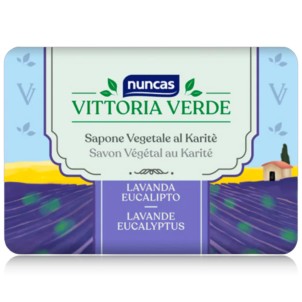 Nuncas Vittoria Verde Lavanda e Eucalipto Sapone Cremoso Vegetale al Karitè