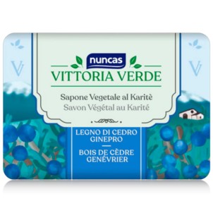 Nuncas Vittoria Verde Legno di Cedro e Ginepro Sapone Cremoso Vegetale al Karitè