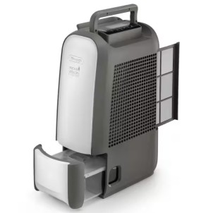 DeLonghi DNS80 Tasciugo AriaDry Light Deumidificatore Ionizzatore 7,5L/24h Tanica 2,8L Scarico Continuo