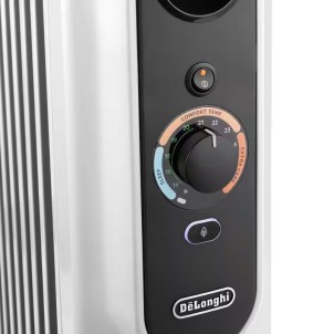 DeLonghi TRRSE1225 Radia S Easytronic Radiatore ad Olio 12 Elementi 2500Watt Termostato Ruote Avvolgicavo