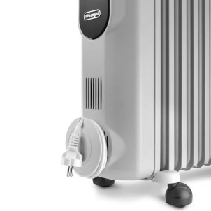 DeLonghi TRRSE1225 Radia S Easytronic Radiatore ad Olio 12 Elementi 2500Watt Termostato Ruote Avvolgicavo