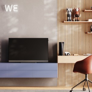We by Loewe We. SEE 32 LCD Storm Grey TV 32" Led FullHD Smart os8 vidaa DVB-T2/S2 Audio Frontale 60W