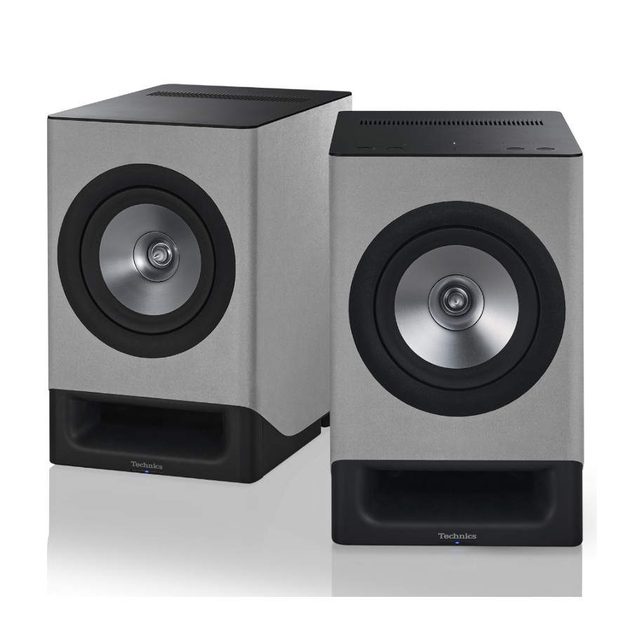 Technics SC-CX700E-H Grigio Seta Coppia Altoparlanti Wi-Fi HDMI-ARC Aux Ottico Jeno SpaceTune Orchestration