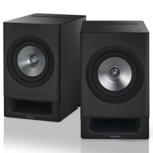 Technics SC-CX700E-K Nero Carbone Coppia Altoparlanti Wi-Fi HDMI-ARC Aux Ottico Jeno SpaceTune Orchestration