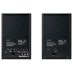 Technics SC-CX700E-K Nero Carbone Coppia Altoparlanti Wi-Fi HDMI-ARC Aux Ottico Jeno SpaceTune Orchestration