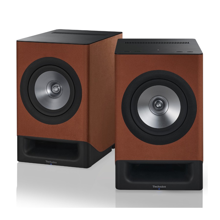 Technics SC-CX700E-T Marrone Terracotta Coppia Altoparlanti Wi-Fi HDMI-ARC Aux Ottico Jeno SpaceTune Orchestration