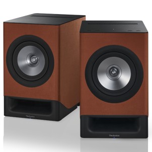 Technics SC-CX700E-T Marrone Terracotta Coppia Altoparlanti Wi-Fi HDMI-ARC Aux Ottico Jeno SpaceTune Orchestration