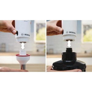 Bosch MSM4W220 Minipimer 600W QuattroBlade AntiSplash Tritatutto Bicchiere Graduato