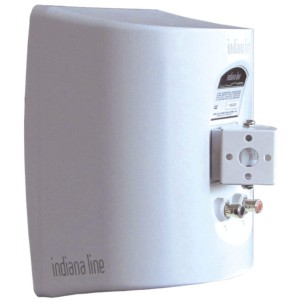 Indiana Line Luna Bianco Coppia Casse Interno Esterno 80W 2vie T2 W16,6 Staffa a Muro