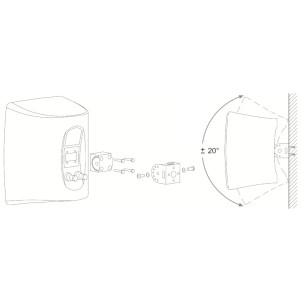 Indiana Line Luna Bianco Coppia Casse Interno Esterno 80W 2vie T2 W16,6 Staffa a Muro