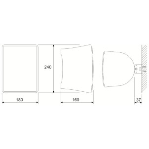 Indiana Line Luna Bianco Coppia Casse Interno Esterno 80W 2vie T2 W16,6 Staffa a Muro