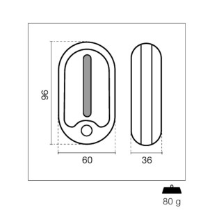 Century FNY-020040 Funny Luce Led Portatile con Magnete e Gancio Doppio Spot Luce 2W 110lm 4000K Batterie
