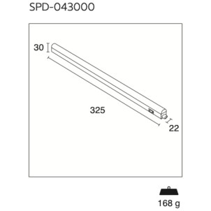 Century SPD-043000 Speedy White 30cm Plafoniera Lineare Innestabile Led 4W 400lm 3000K-4000K-6500K