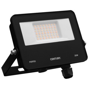 Century PTONE-209500 Porteo CCT Black Faro Led 20W 2710lm 3000K-4000K-6500K Interno Esterno IP65