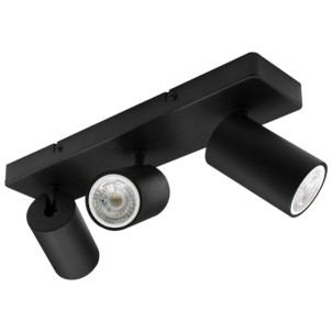 Century ENSN-3GU10 Enfasi Square Black 3 Faretti GU10 Ruotabili 360° Inclinabili 90°