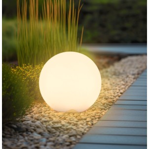 Century BLL-044000 Bolla 40cm RGB+White Lampada Terra Ricarica Solare 0,9W 7lm Dimmerabile Crepuscolare