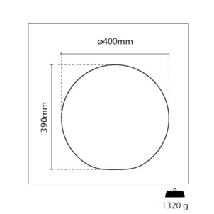 Century BLL-044000 Bolla 40cm RGB+White Lampada Terra Ricarica Solare 0,9W 7lm Dimmerabile Crepuscolare