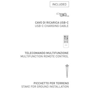 Century BLL-044000 Bolla 40cm RGB+White Lampada Terra Ricarica Solare 0,9W 7lm Dimmerabile Crepuscolare