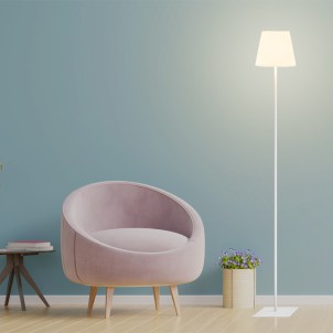 Century ALT-0215030 Altea White Lampada Terra Tavolo 3 Altezze 58-100-142cm Led 2W 240lm 3000K Dimmer Ricaricabile