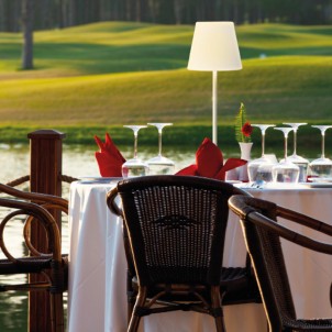 Century ALT-0215030 Altea White Lampada Terra Tavolo 3 Altezze 58-100-142cm Led 2W 240lm 3000K Dimmer Ricaricabile