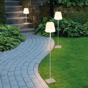 Century ALT-0215030 Altea White Lampada Terra Tavolo 3 Altezze 58-100-142cm Led 2W 240lm 3000K Dimmer Ricaricabile