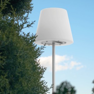 Century ALT-0215030 Altea White Lampada Terra Tavolo 3 Altezze 58-100-142cm Led 2W 240lm 3000K Dimmer Ricaricabile