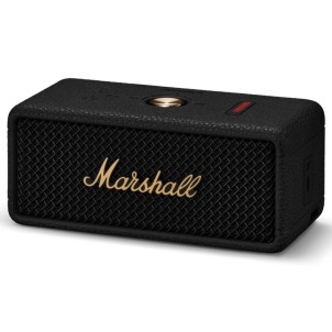 Marshall Emberton III Black and Brass Diffusore Amplificato Bluetooth LE Audio Ricaricabile Autonomia32h IP67