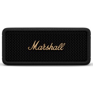 Marshall Emberton III Black and Brass Diffusore Amplificato Bluetooth LE Audio Ricaricabile Autonomia32h IP67