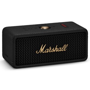 Marshall Emberton III Black and Brass Diffusore Amplificato Bluetooth LE Audio Ricaricabile Autonomia32h IP67
